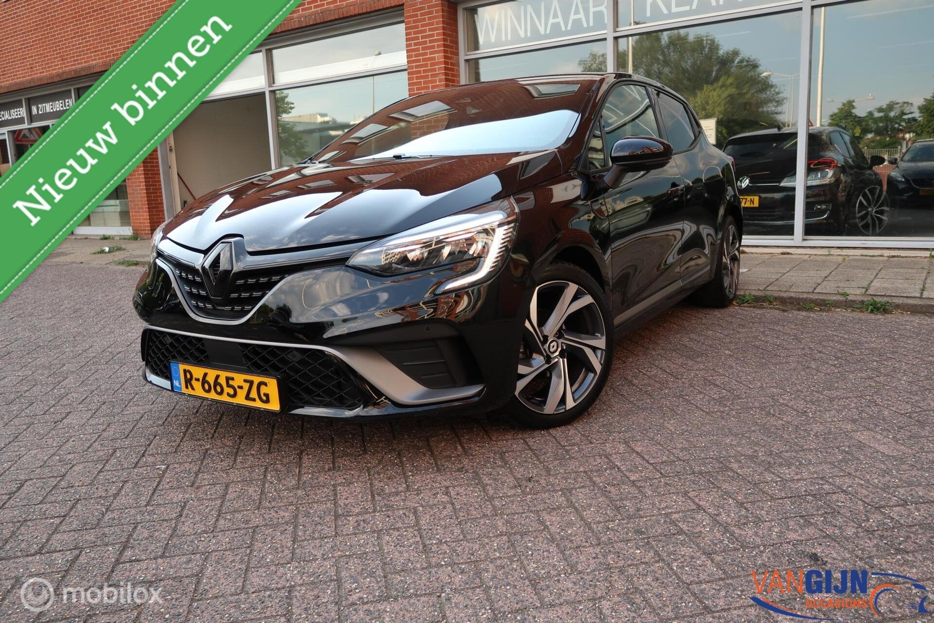 Renault Clio 1.0 TCe 90 R.S. Line Carplay Groot Navi, Auto's, Renault, Voorwielaandrijving, Parkeersensor, Gebruikt, Leder en Stof