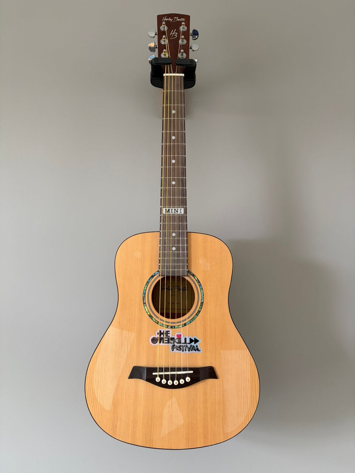 Harley Benton DS-10 Mini, Muziek en Instrumenten, Snaarinstrumenten | Gitaren | Akoestisch, Ophalen, Zo goed als nieuw, Western- of Steelstringgitaar