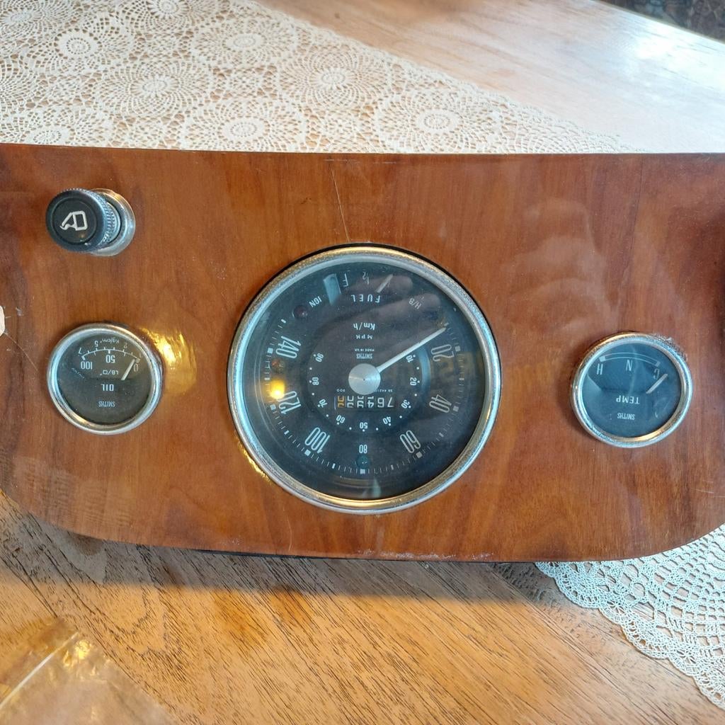 Classic Mini Houten dashboard met tellers - Nette Staat, Ophalen of Verzenden, Gebruikt, Universele onderdelen