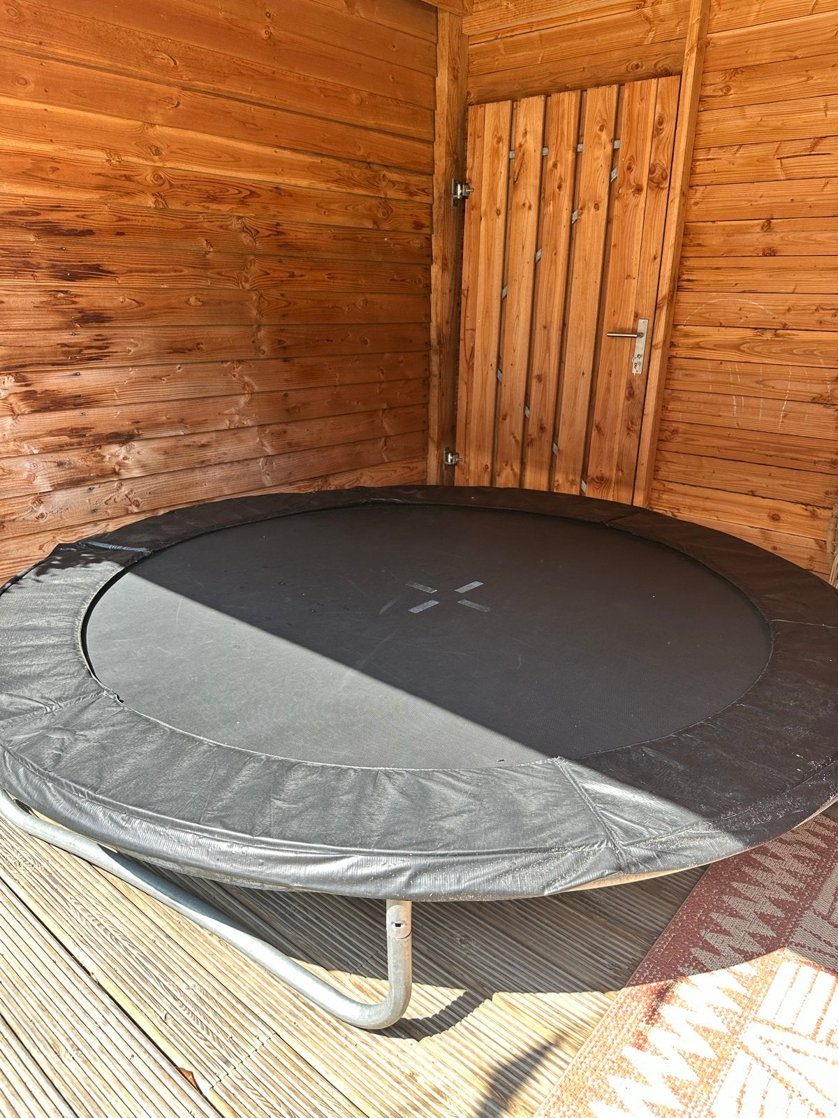 Gebruikte trampoline, ideaal voor de tuin, Kinderen en Baby's, Speelgoed | Buiten | Trampolines, Ophalen, Gebruikt