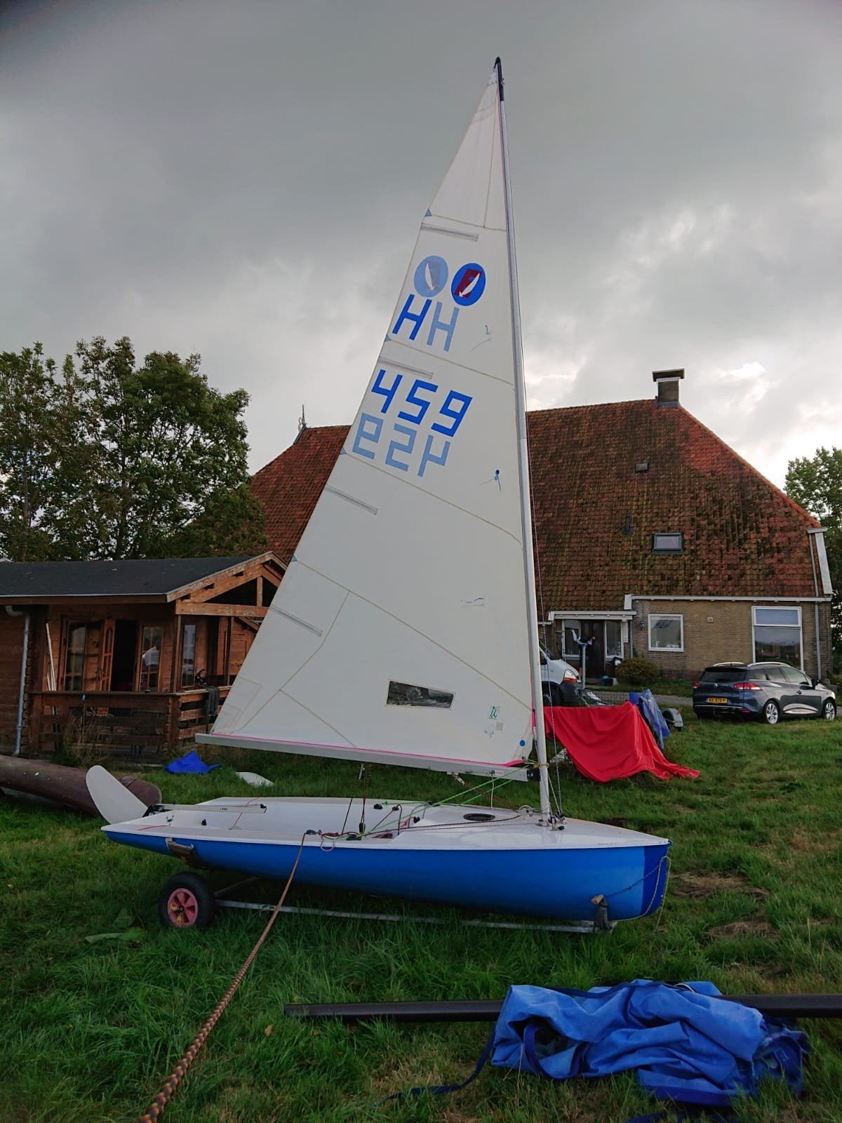 Open zeilboot Europe - Klaar om te varen!, Watersport en Boten, Open zeilboten, Ophalen, Gebruikt, Polyester, Overige merken