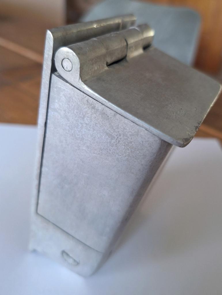 Vintage aluminium treinasbak NS., Verzenden