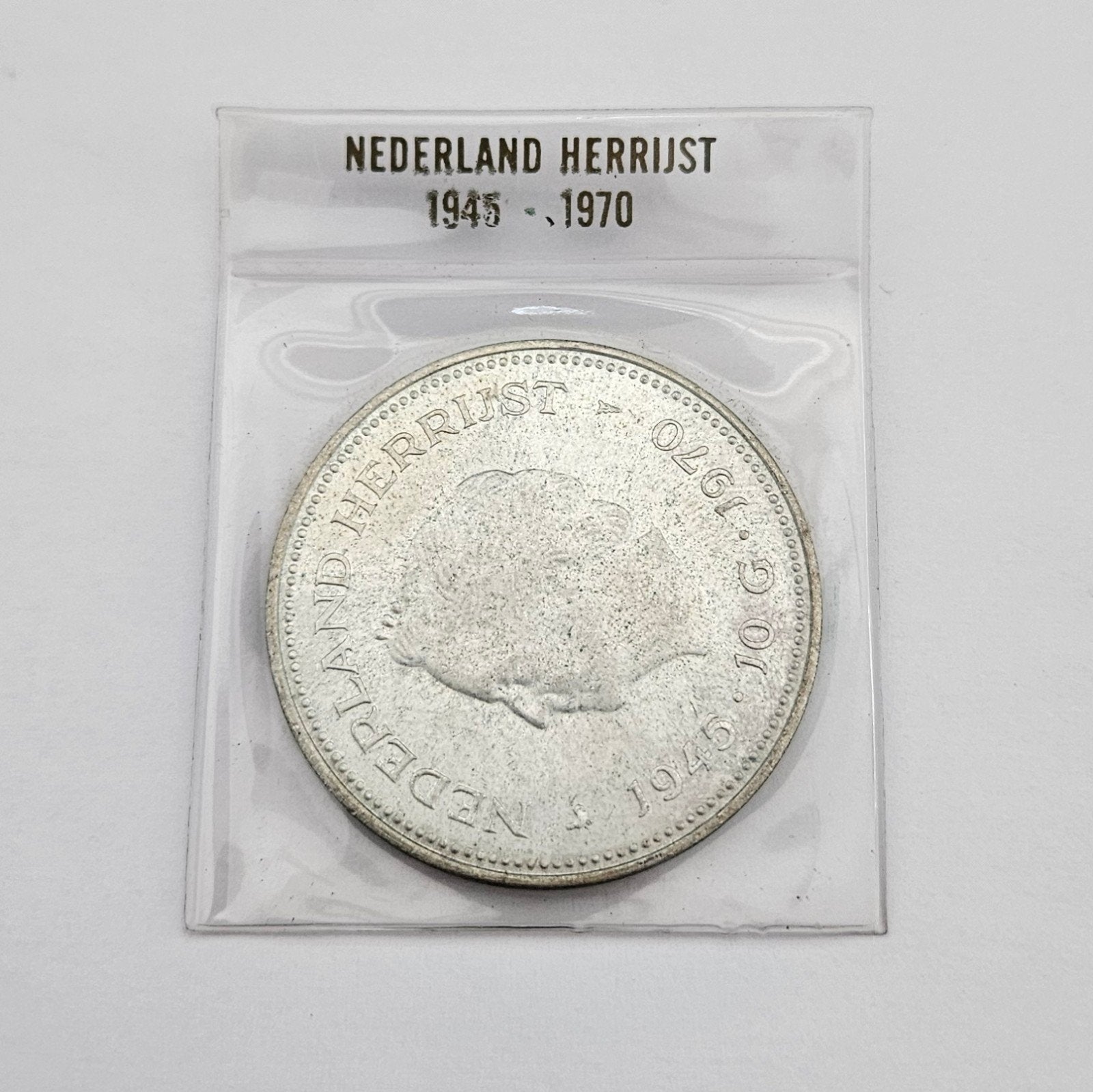 Zilveren tientje/10 gulden 1970, Koningin Juliana, Zilver, Ophalen of Verzenden, Losse munt
