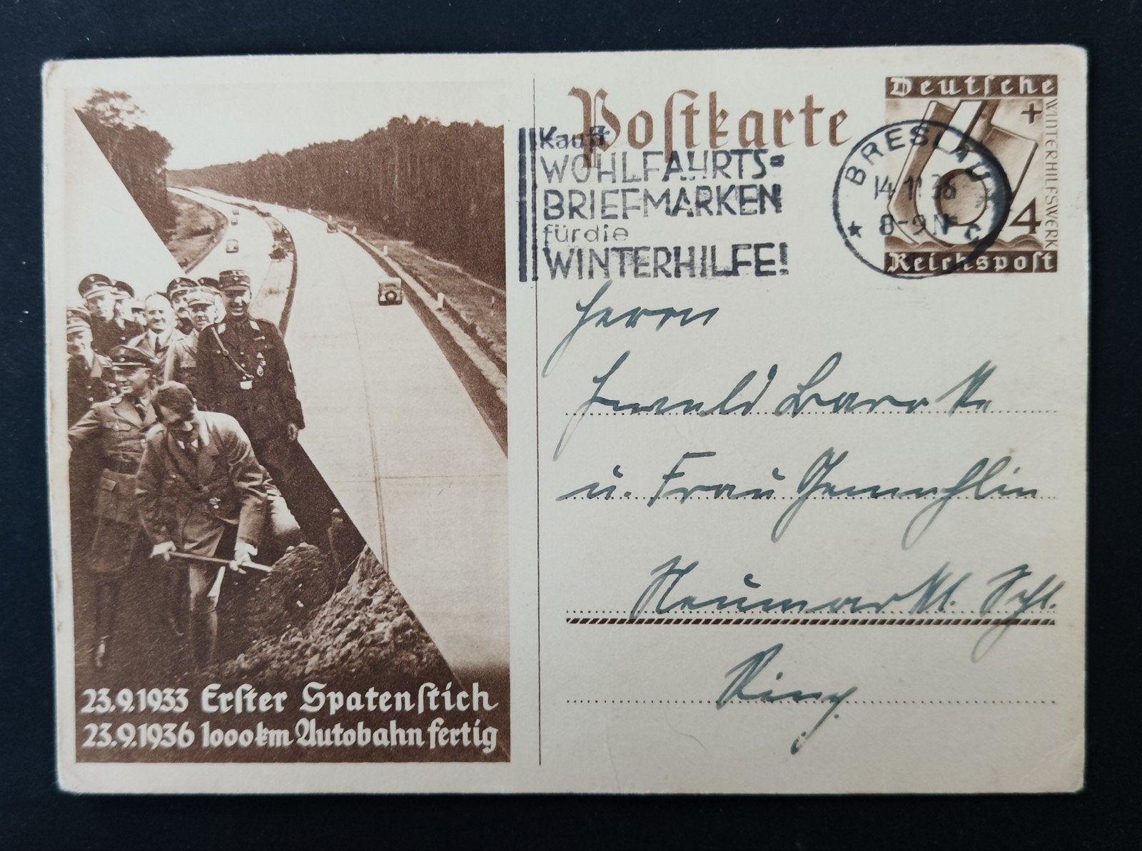ansichtkaart, postkaart, Ophalen of Verzenden