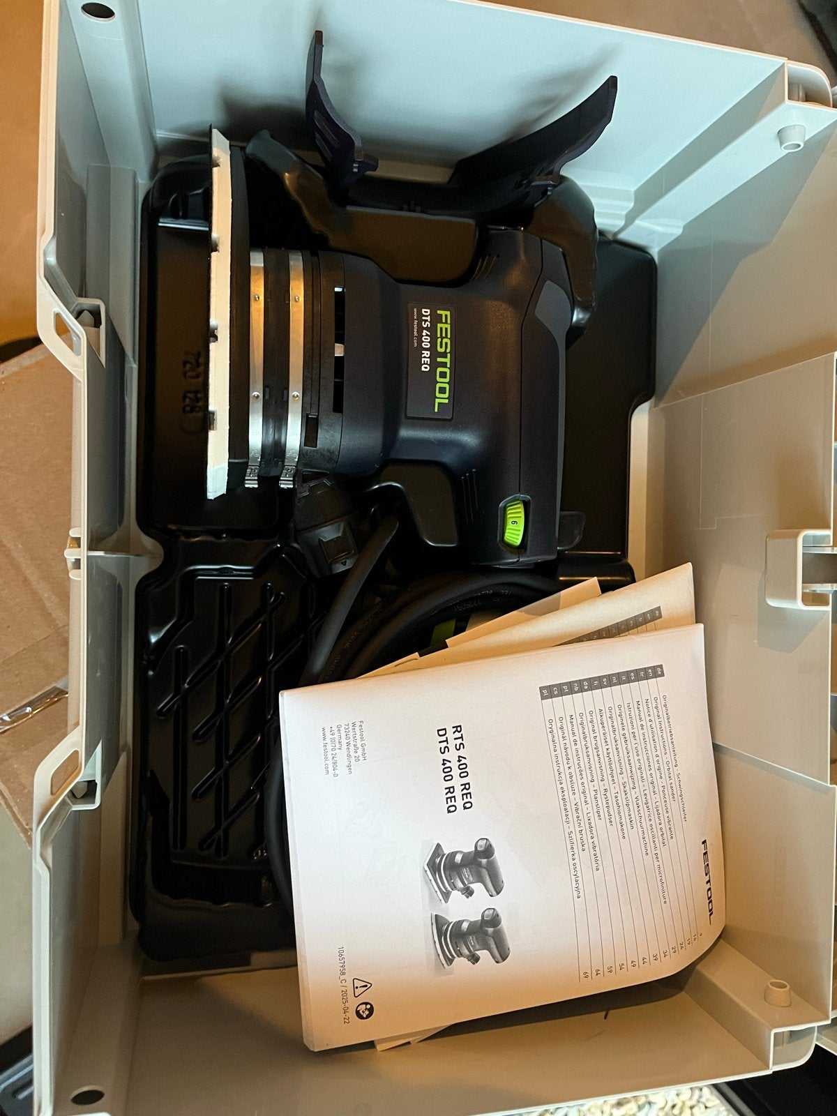 Festool DTS 400 REQ Vlakschuurmachine NIEUW in Systainer, Doe-het-zelf en Verbouw, Ophalen of Verzenden, Nieuw, Minder dan 600 watt