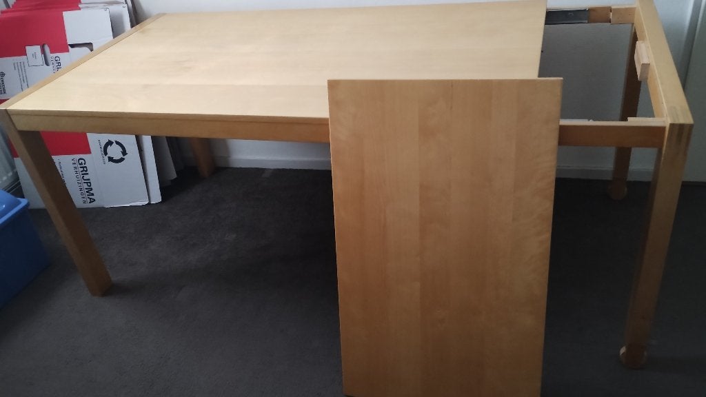 Eettafel, Ophalen, Gebruikt, 100 tot 150 cm, 50 tot 100 cm