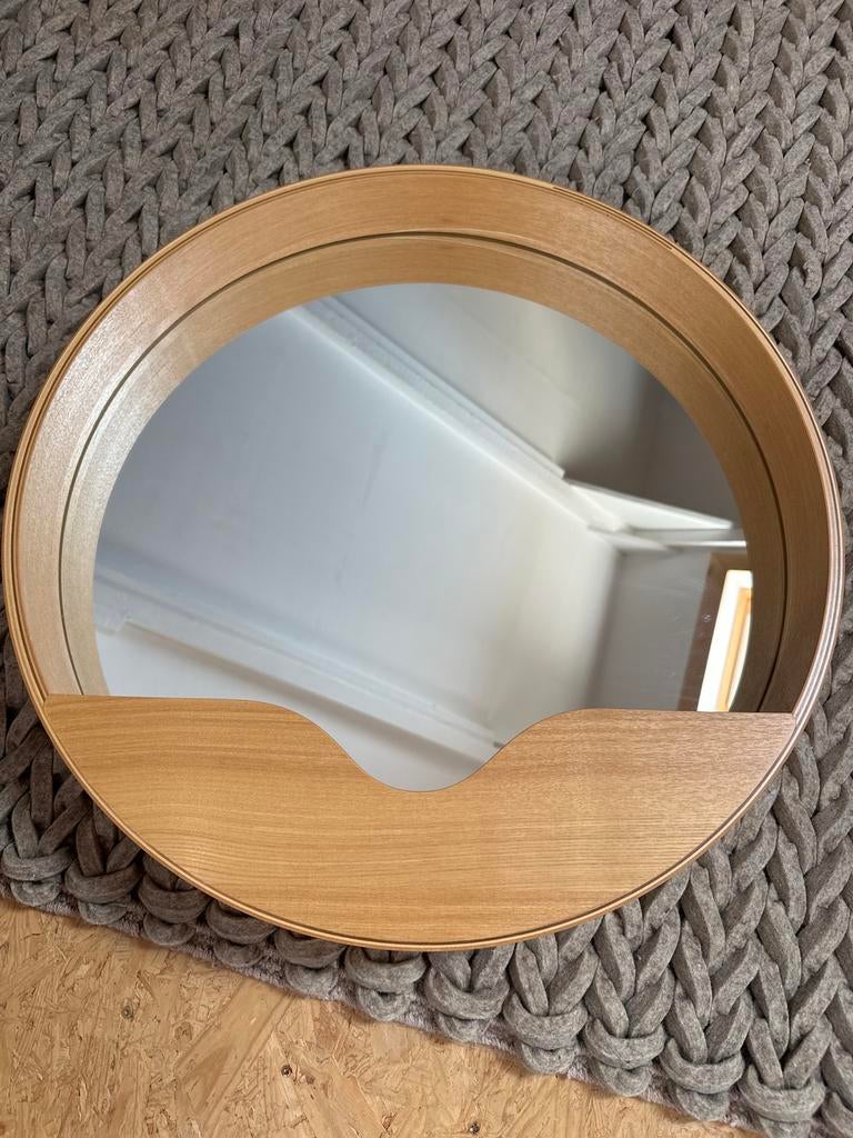 Zuiver spiegel 58cm doorsnede, Huis en Inrichting, Woonaccessoires | Spiegels, Ophalen, Rond, Zo goed als nieuw, Minder dan 100 cm
