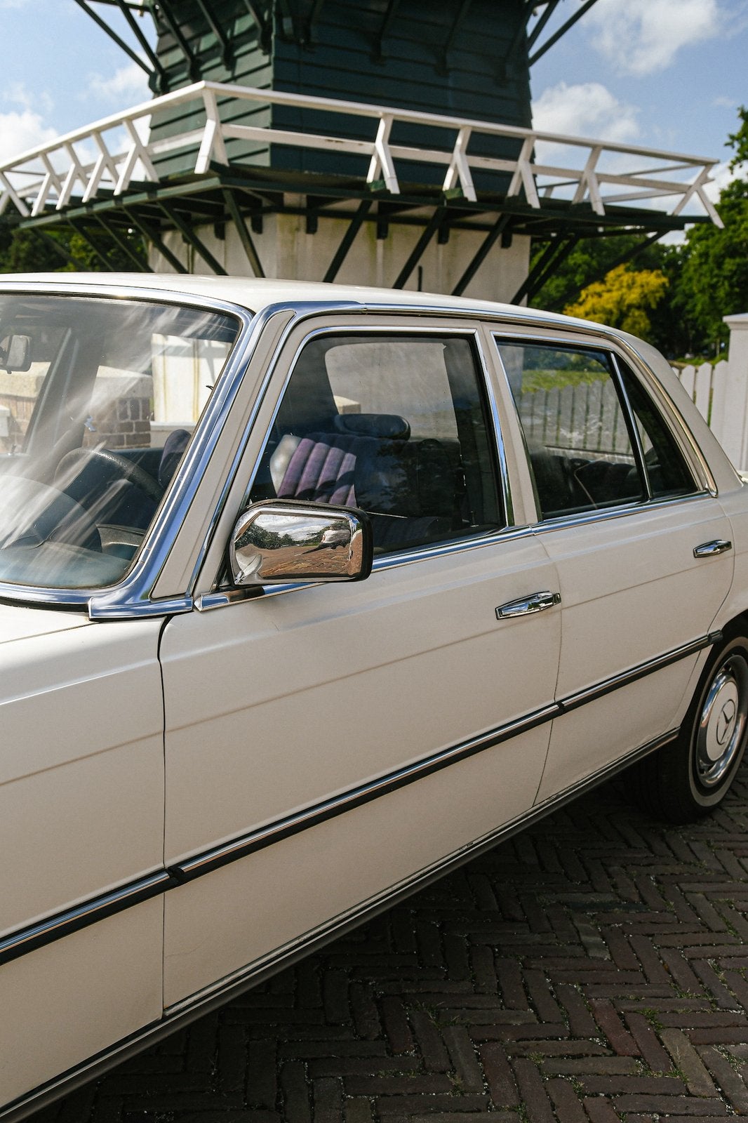 Mercedes-Benz S-Klasse 2.7 280 S 1973 Wit Oldtimer, foto 4