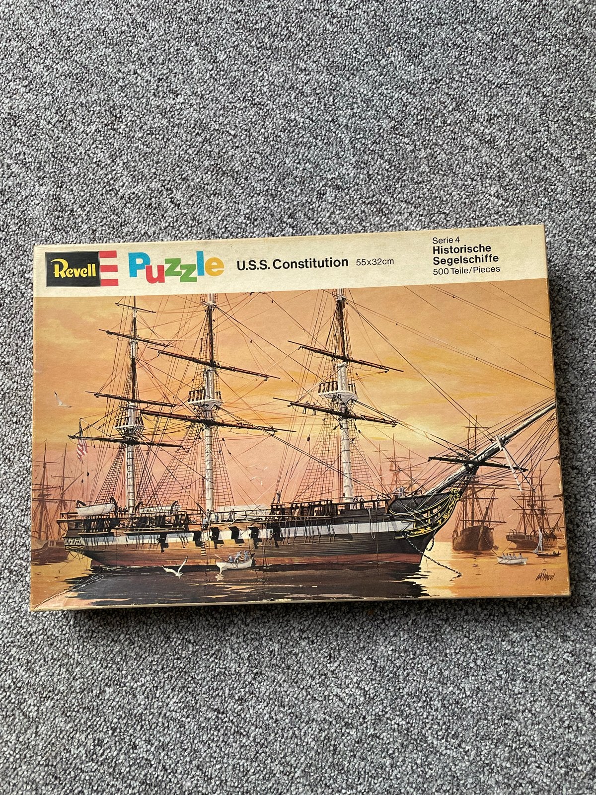 Revell Puzzel U.S.S. Constitution 500 stukjes, Ophalen of Verzenden, 500 t/m 1500 stukjes, Gebruikt, Legpuzzel