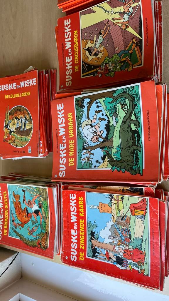 Grote collectie stripboeken: Suske en Wiske, Lucky Luke e.a., Boeken, Stripboeken, Meerdere stripboeken, Ophalen, Gelezen