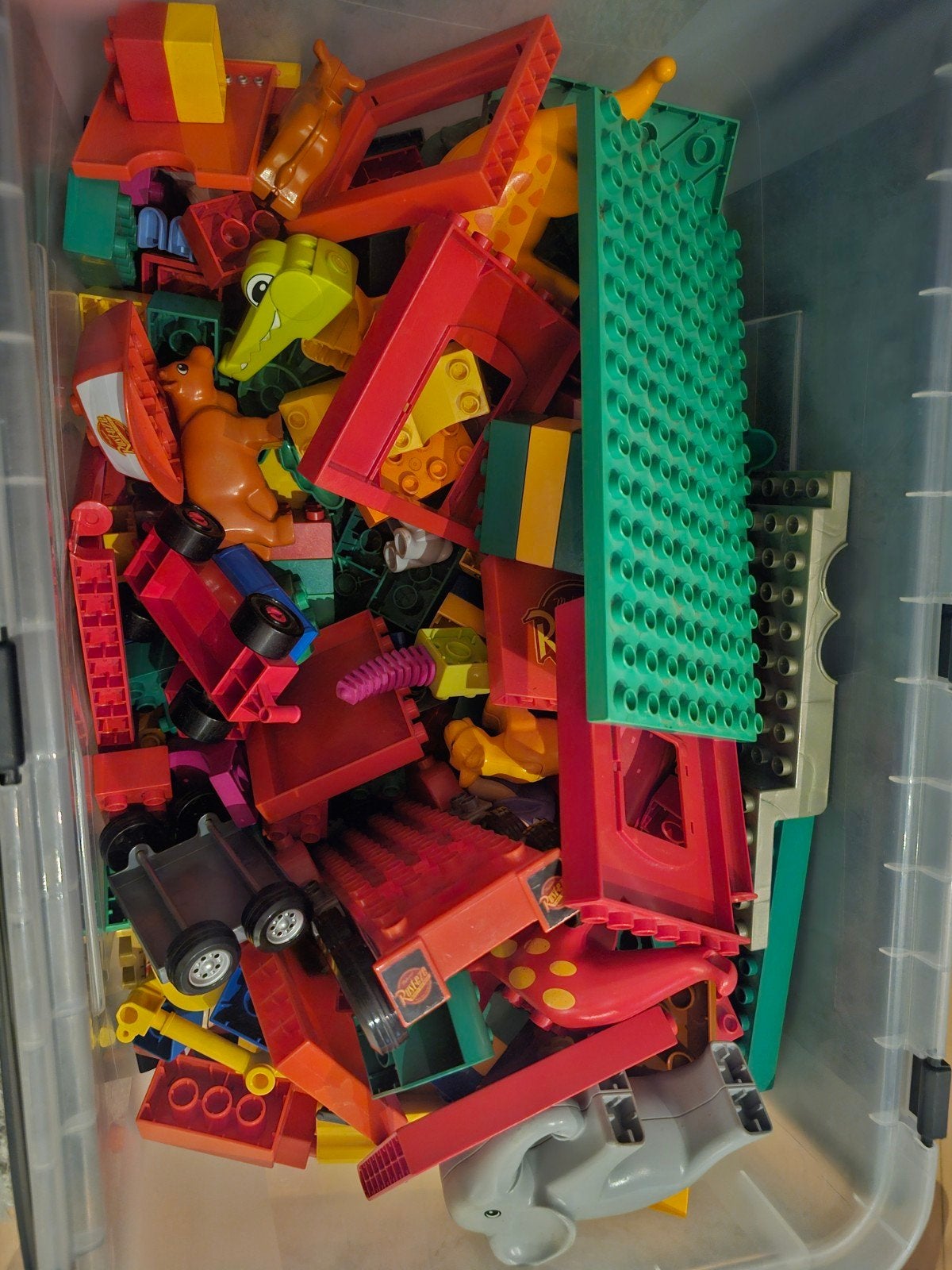 Duplo boerderij, dino's en meer - Grote verzameling, Kinderen en Baby's, Speelgoed | Duplo en Lego, Ophalen, Gebruikt, Inclusief minifiguren