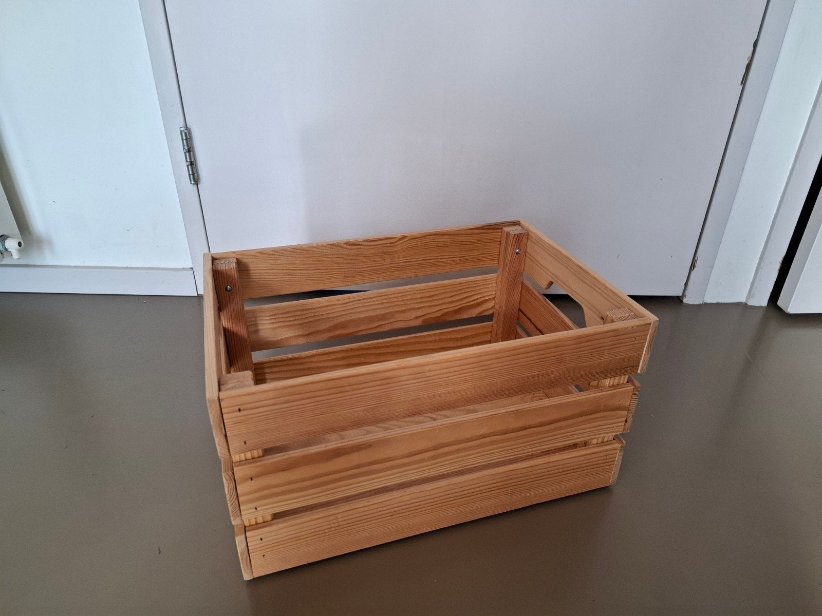 2 x houten krat Ikea KNAGGLIG, Ophalen, Minder dan 50 cm, Gebruikt, Minder dan 50 cm