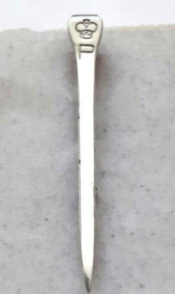 Mooie vintage hoefnagel broche, Ruitersieraad, Ophalen, Gebruikt, Zilver, Overige materialen