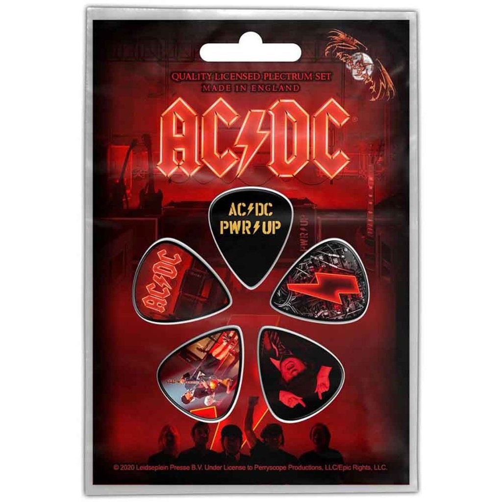 ACDC PWR UP plectrum set gitaar plectrums beroemdheden, Info@deconoord.nl, Deco Noord, Nieuw, Ophalen of Verzenden