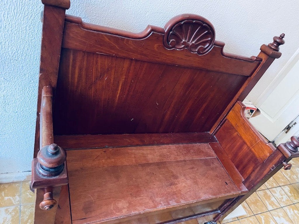 Vintage klepbank, Ophalen