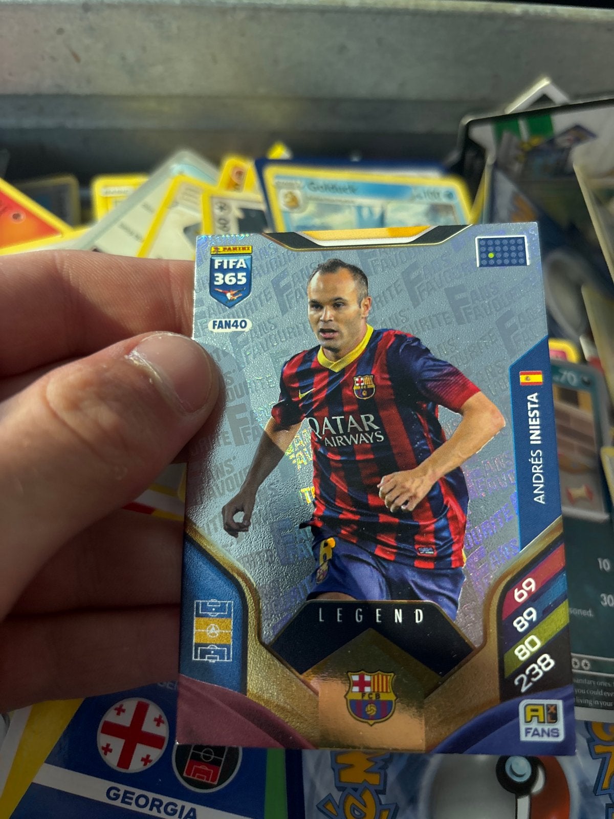 Andrés Iniesta FIFA 365 Legend Spelerskaart, Ophalen of Verzenden, Zo goed als nieuw, Buitenlandse clubs, Spelerskaart