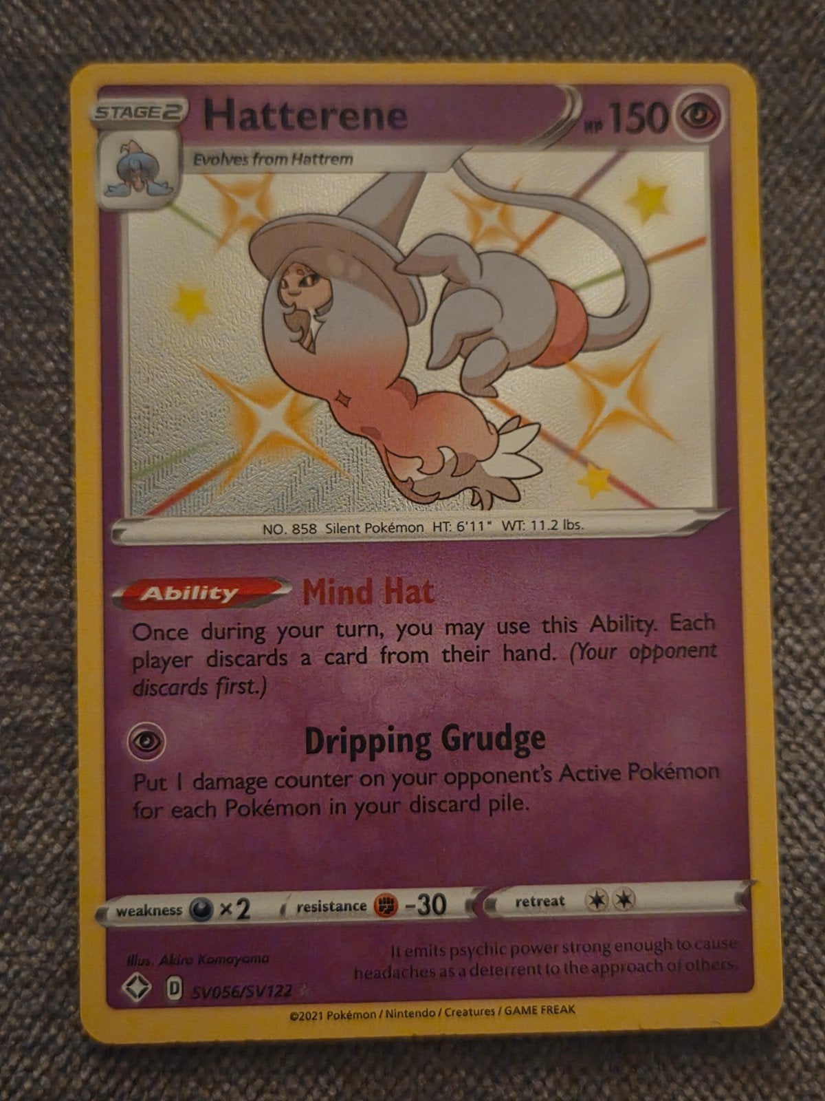 Pokémon Hatterene (shf sv56), Ophalen of Verzenden