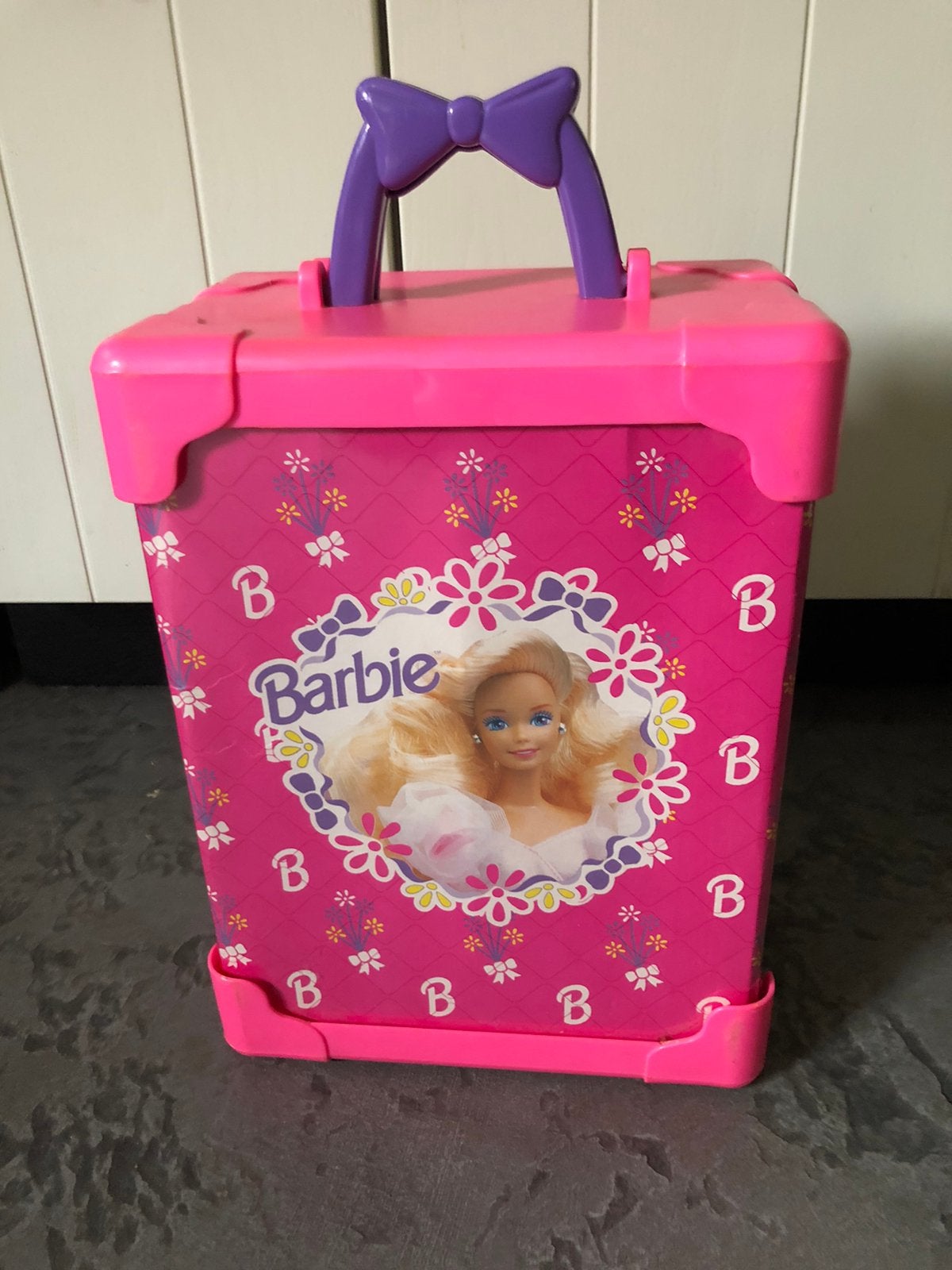 Barbie de luxe doll trunk opberg koffer 1991, Ophalen, Zo goed als nieuw, Accessoires