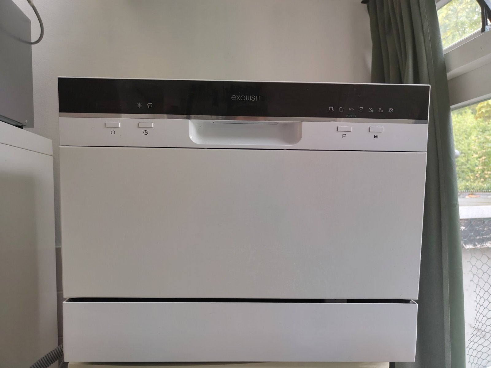 Exquisit GSP-206 Compacte Vaatwasser / tafelmodel- Wit, Witgoed en Apparatuur, Vaatwasmachines, Ophalen, Gebruikt, Minder dan 85 cm