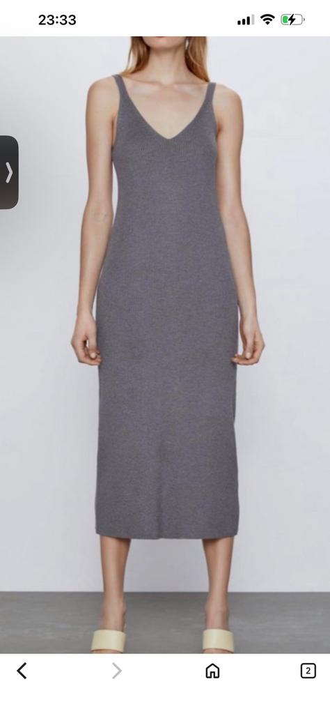 Zara jurk dress M knit nieuw kwalitatief lang long, Maat 38/40 (M), Bruin, Nieuw, Ophalen of Verzenden
