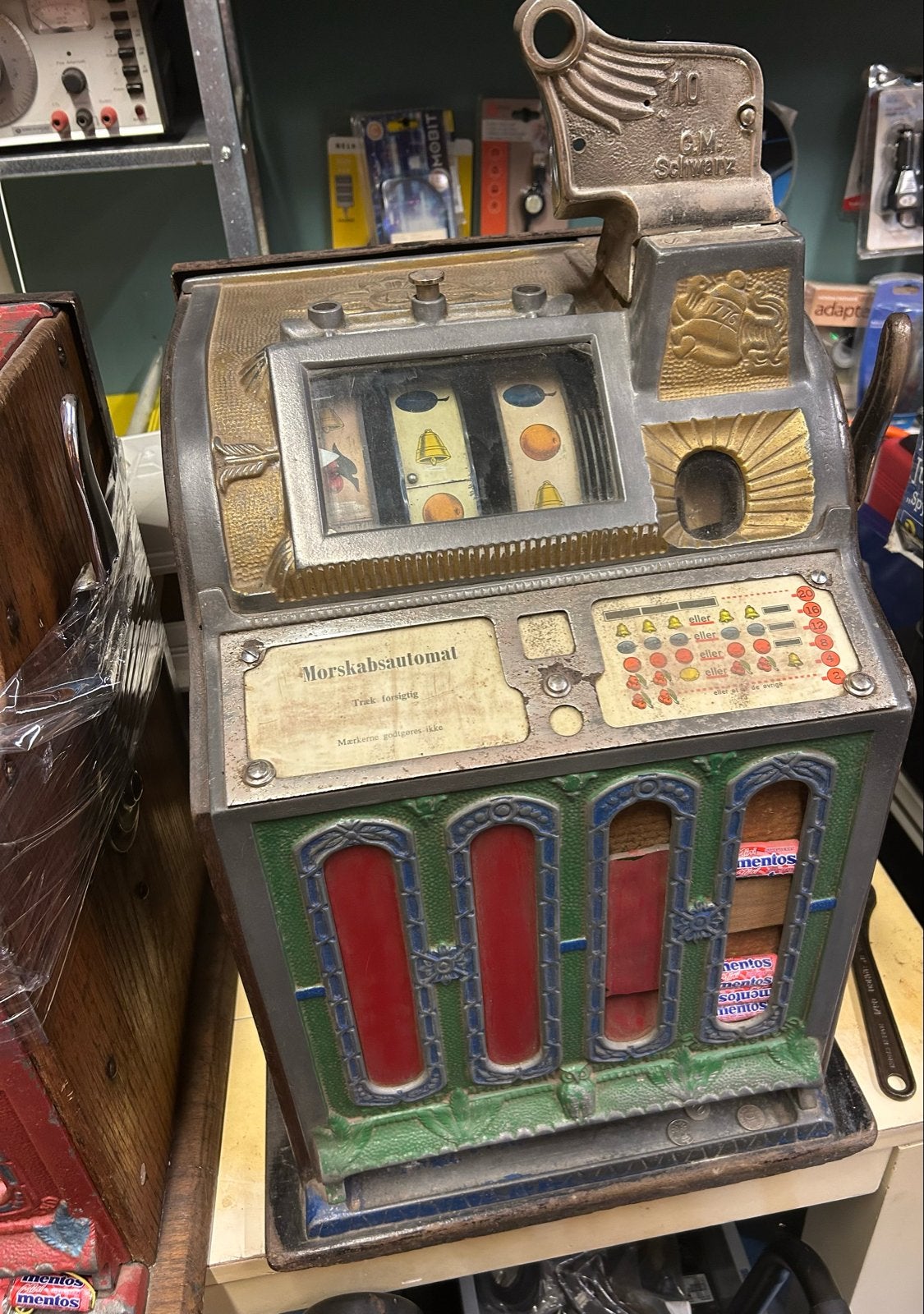 Antieke Mill’s  Gokautomaat - Vintage Slotmachine, Verzamelen, Overige munten, Ophalen of Verzenden, Gebruikt