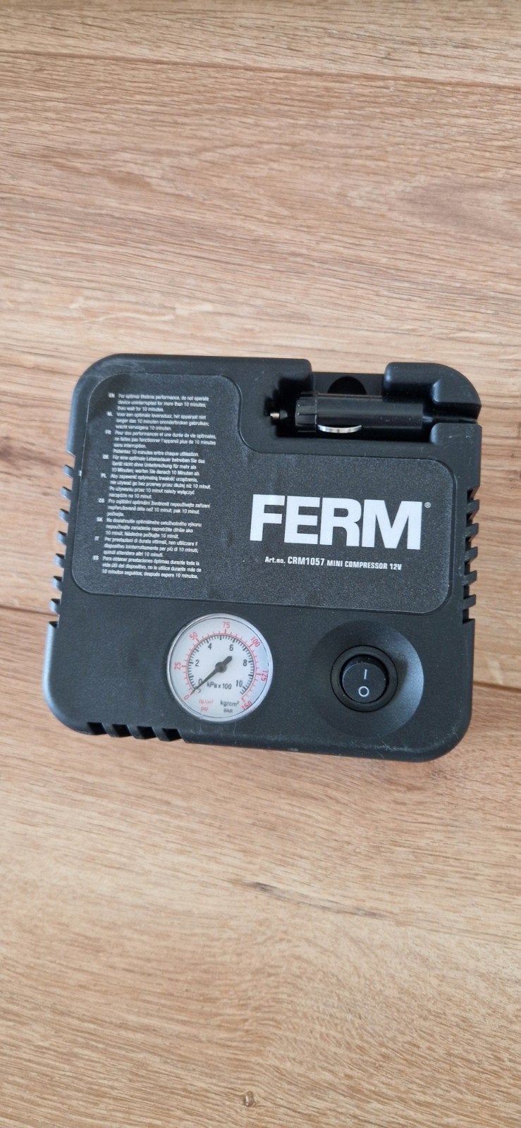 Ferm CRM1057 Mini Compressor 12V - Nieuw in doos, Ophalen