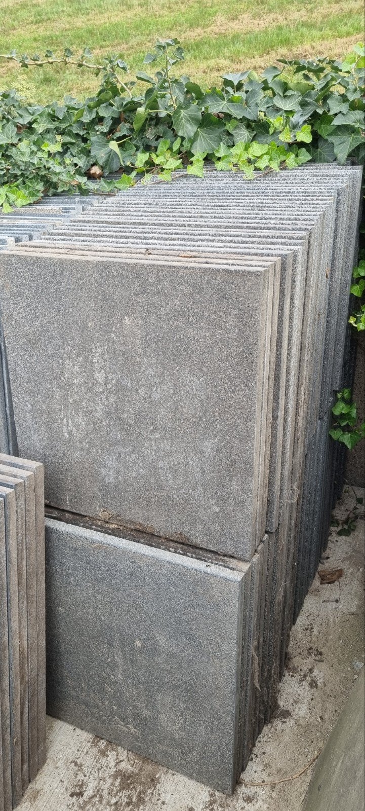 17,5m2 graniet terrastegels 60x60cm 3cm dik te koop, Tuin en Terras, Gebruikt, Ophalen of Verzenden, Terrastegels, Natuursteen