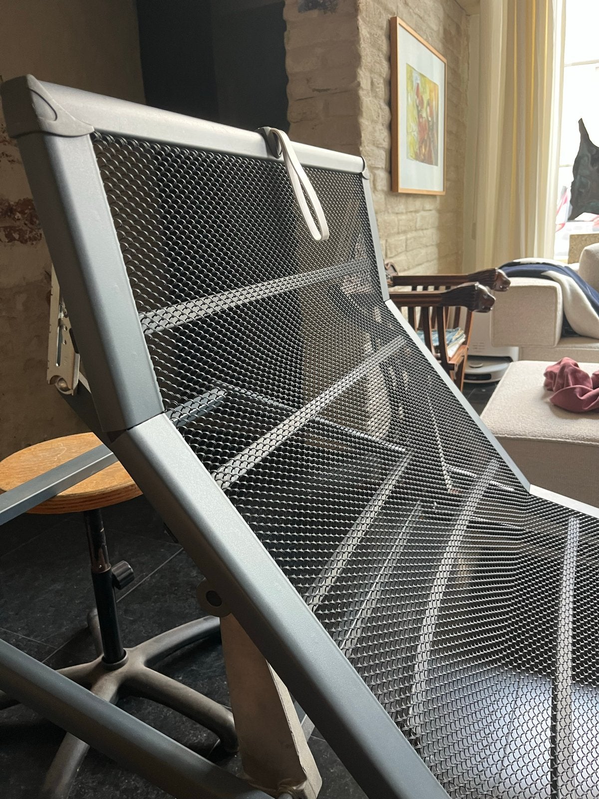 Auping spiraalbodem 90x210 met hoofdknik en gascilinders, Ophalen, 90 cm, Eenpersoons, 210 cm
