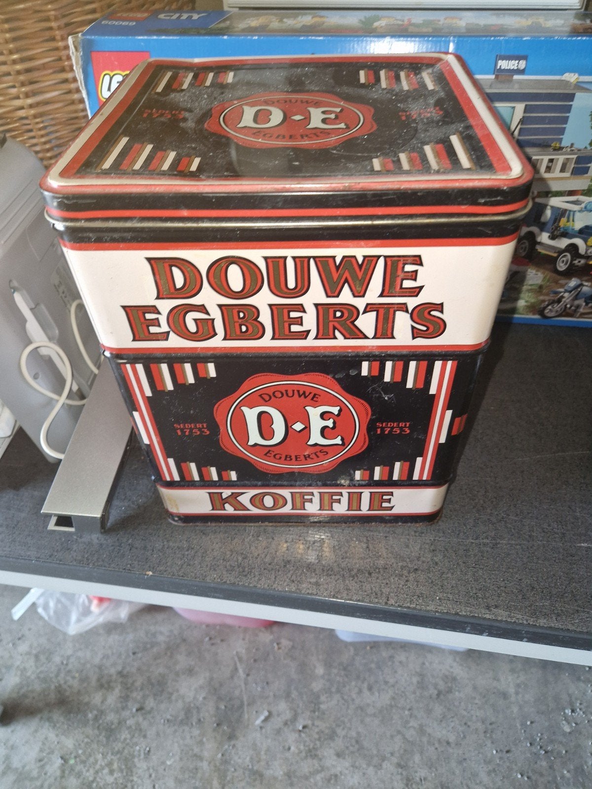 Vintage Douwe Egberts Koffieblik best groot, Ophalen of Verzenden, Gebruikt, Koffie, Douwe Egberts