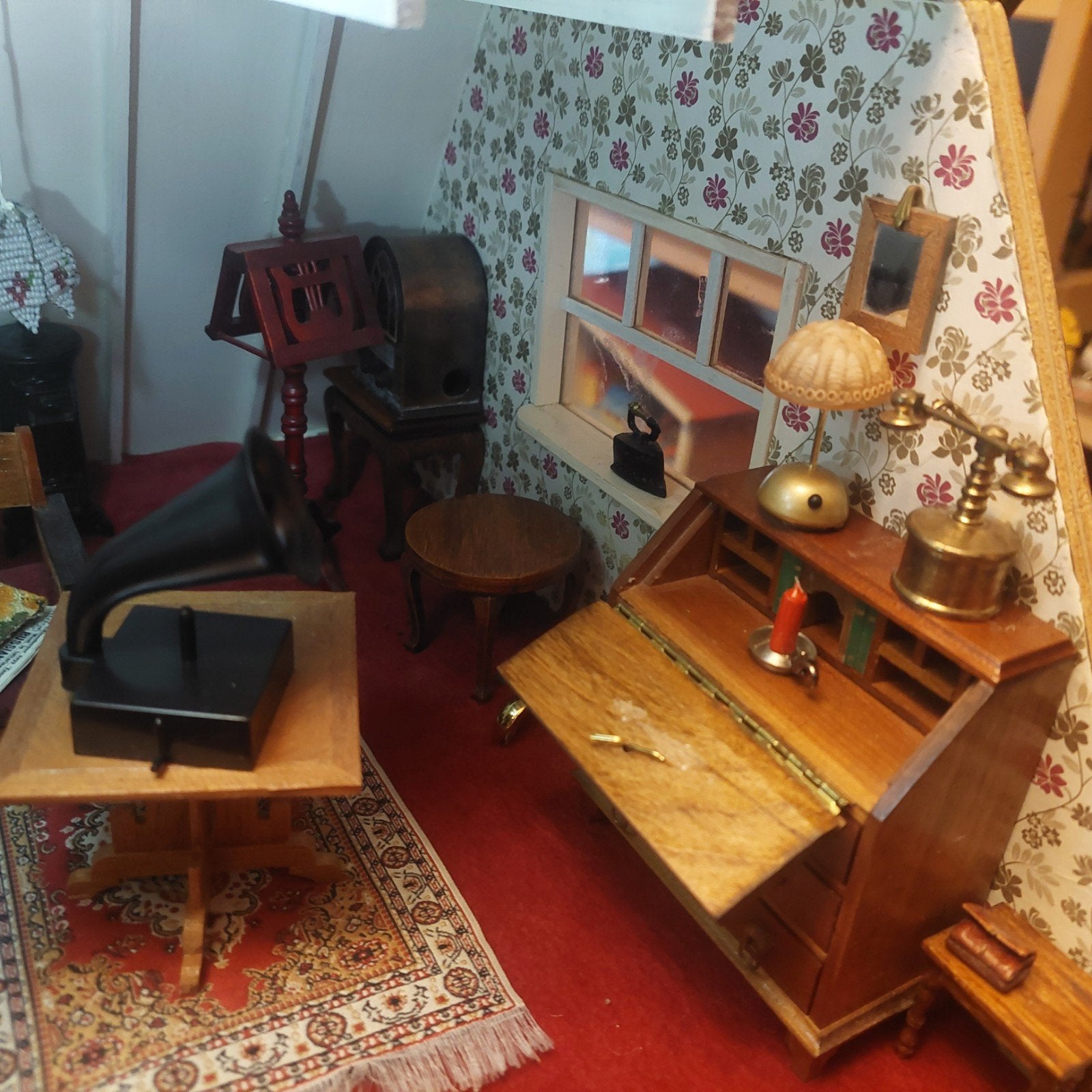 grammofoon voor poppenhuis, Ophalen of Verzenden, Poppenhuis
