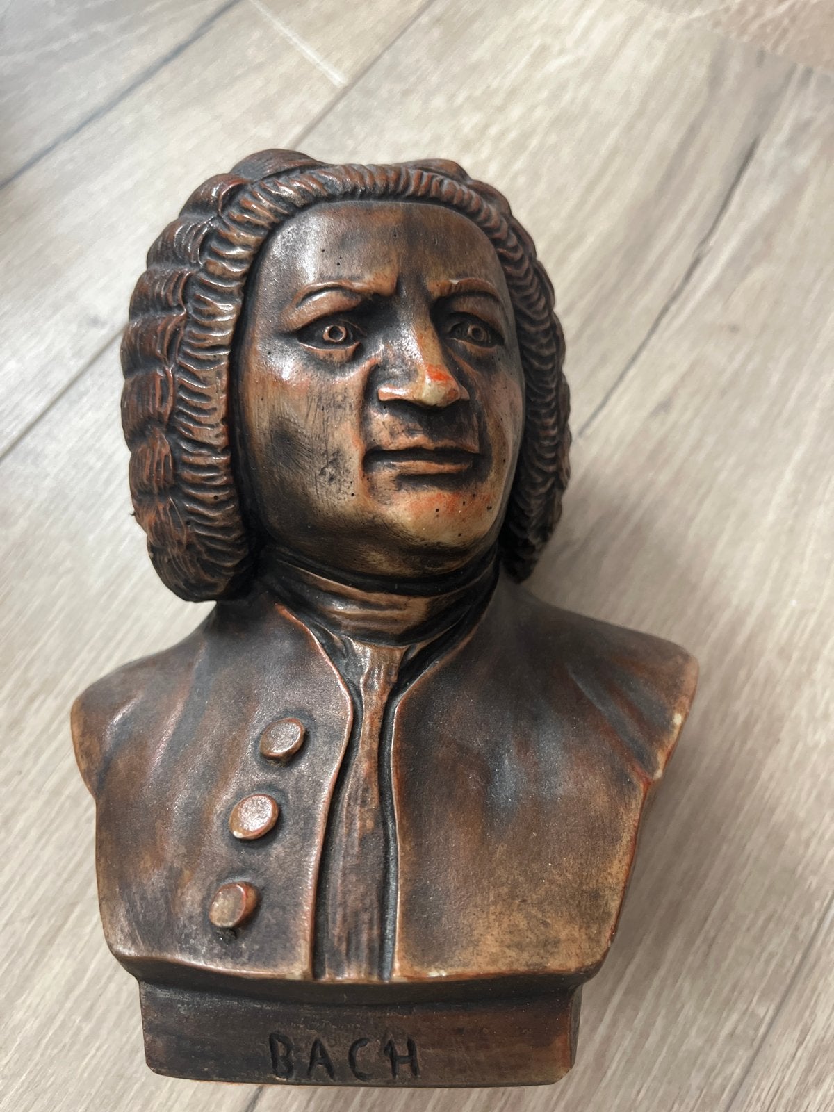 Bach Buste - 18 cm, Antiek en Kunst, Minder dan 20 cm, Buste, Ophalen of Verzenden, Steen of Keramiek