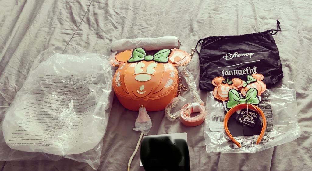 Loungefly minnie mouse pumpkin balloon set nieuw, Ophalen of Verzenden