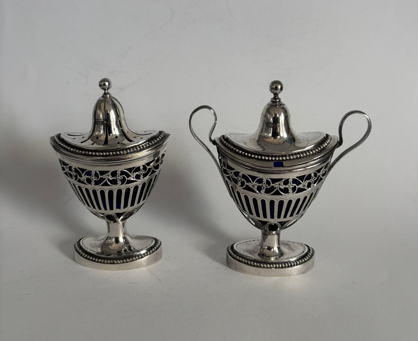 Zilveren tafelstel, Amsterdam 1792, Antiek en Kunst, Ophalen of Verzenden, Zilver