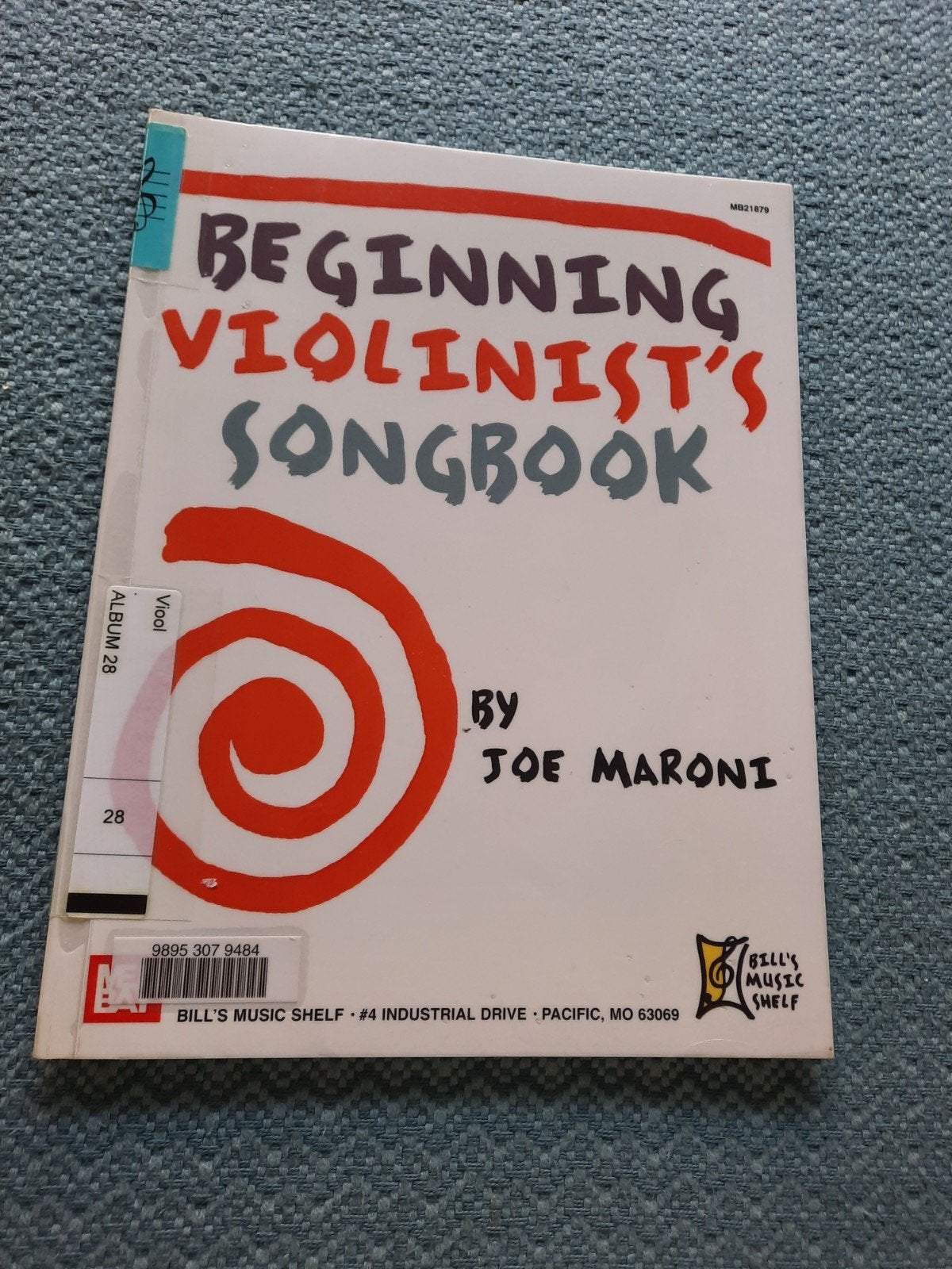 Beginning Violinist's Songbook - Joe Maroni (Viool), Ophalen of Verzenden