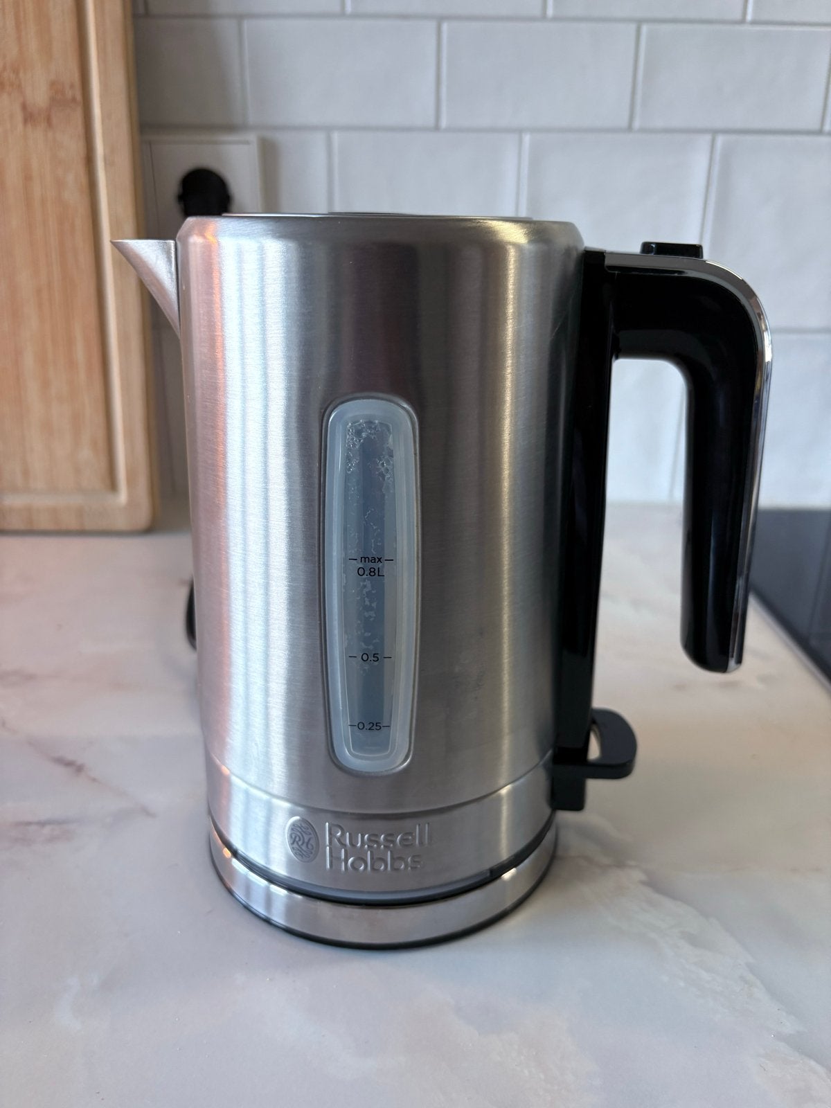 Russell Hobbs Waterkoker RVS, Witgoed en Apparatuur, Waterkokers, Minder dan 1 liter, Ophalen, Zo goed als nieuw, Rvs