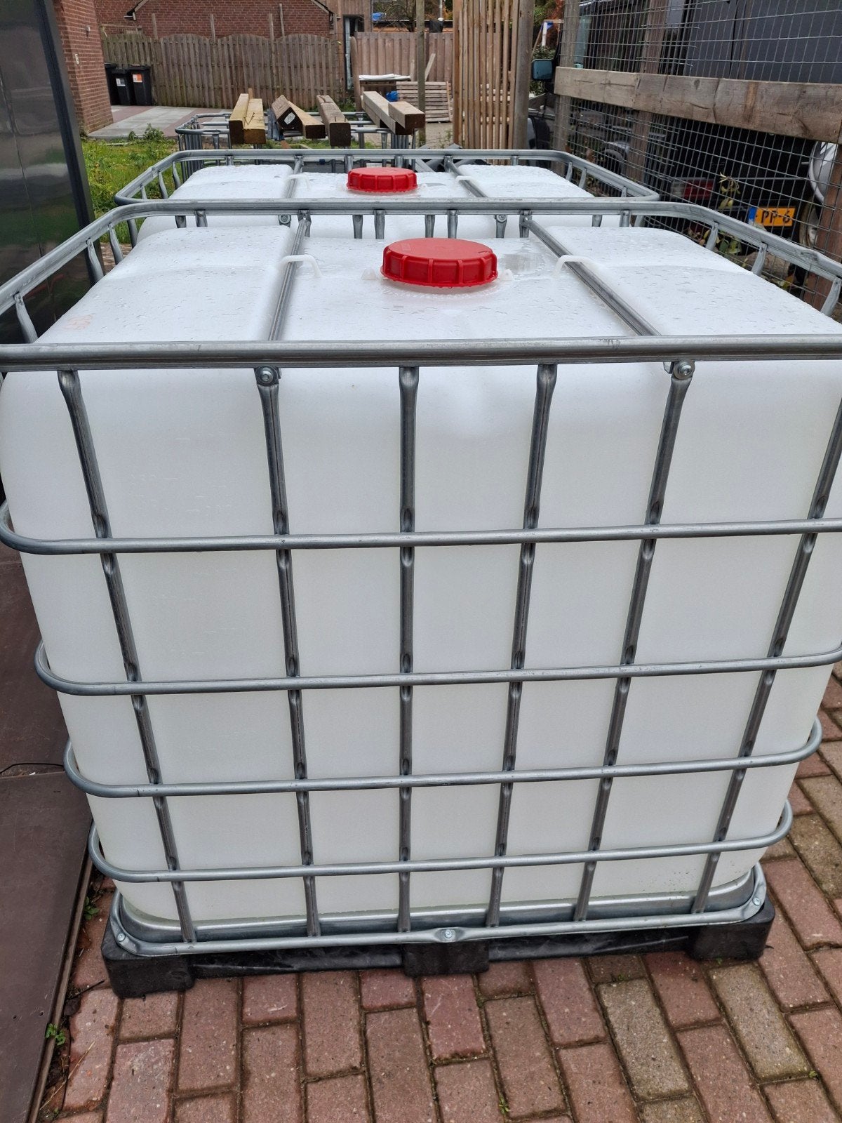 10 ibc containers 1000 liter, wateropvang, regenton., 150 liter of meer, Ophalen