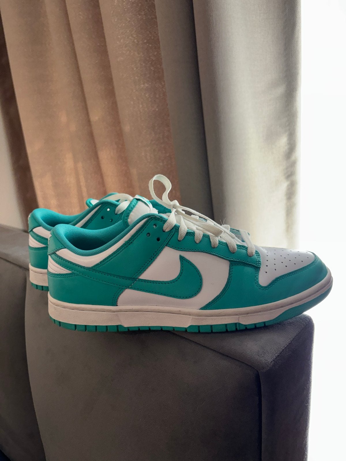 Nike Dunk Low clear Jade, Ophalen, Gedragen, Overige kleuren, Sneakers of Gympen