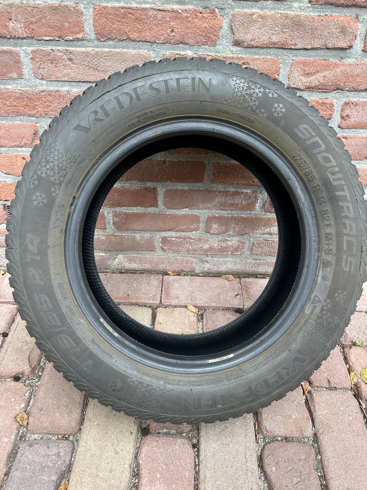 4 Vredestein Snowtrac 5 Winterbanden 175/65 R14 82 T M+S, Auto-onderdelen, Banden en Velgen, Ophalen, 14 inch, Gebruikt, 175 mm