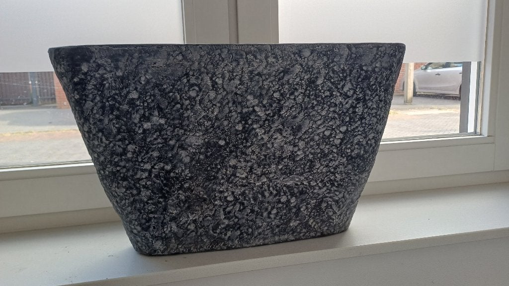 Ovale platte plantenbak, Ophalen, Kunststof, Zo goed als nieuw, Overige vormen
