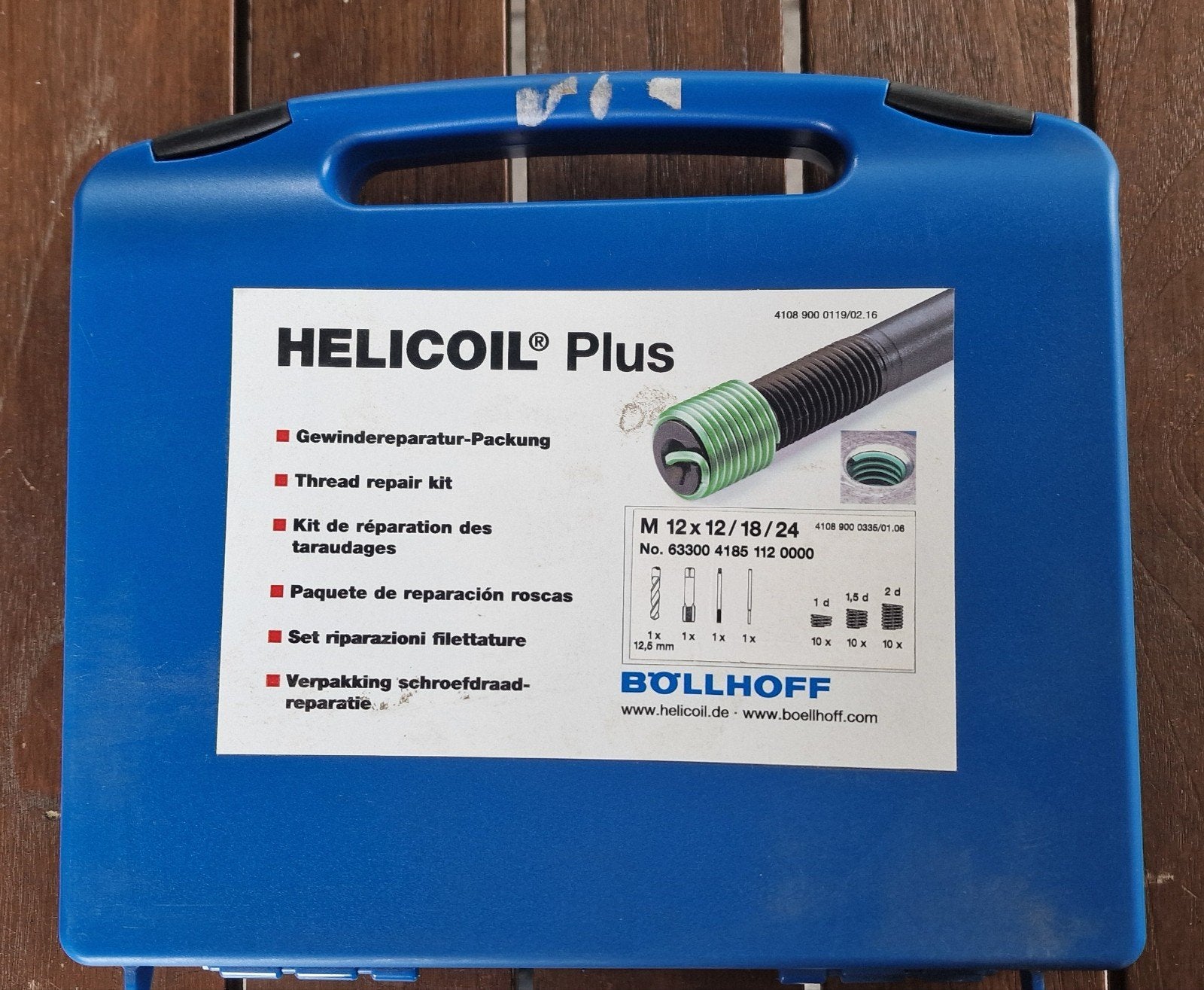 Nieuwe Böllhoff HELICOIL Plus draadreparatieset M12, Ophalen of Verzenden, Nieuw, Overige typen, Overige merken
