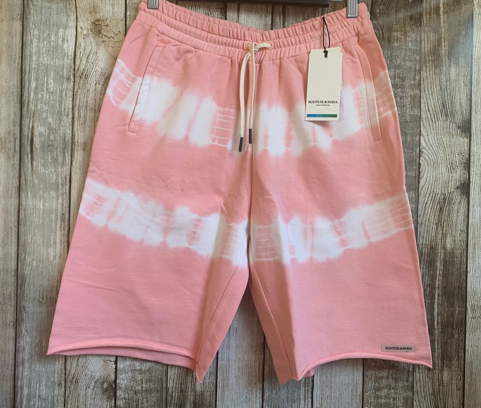 Scotch & Soda super gave roze sweat short (Maat L) NIEUW!!, Kleding | Heren, Broeken en Pantalons, Maat 52/54 (L), Verzenden, Nieuw