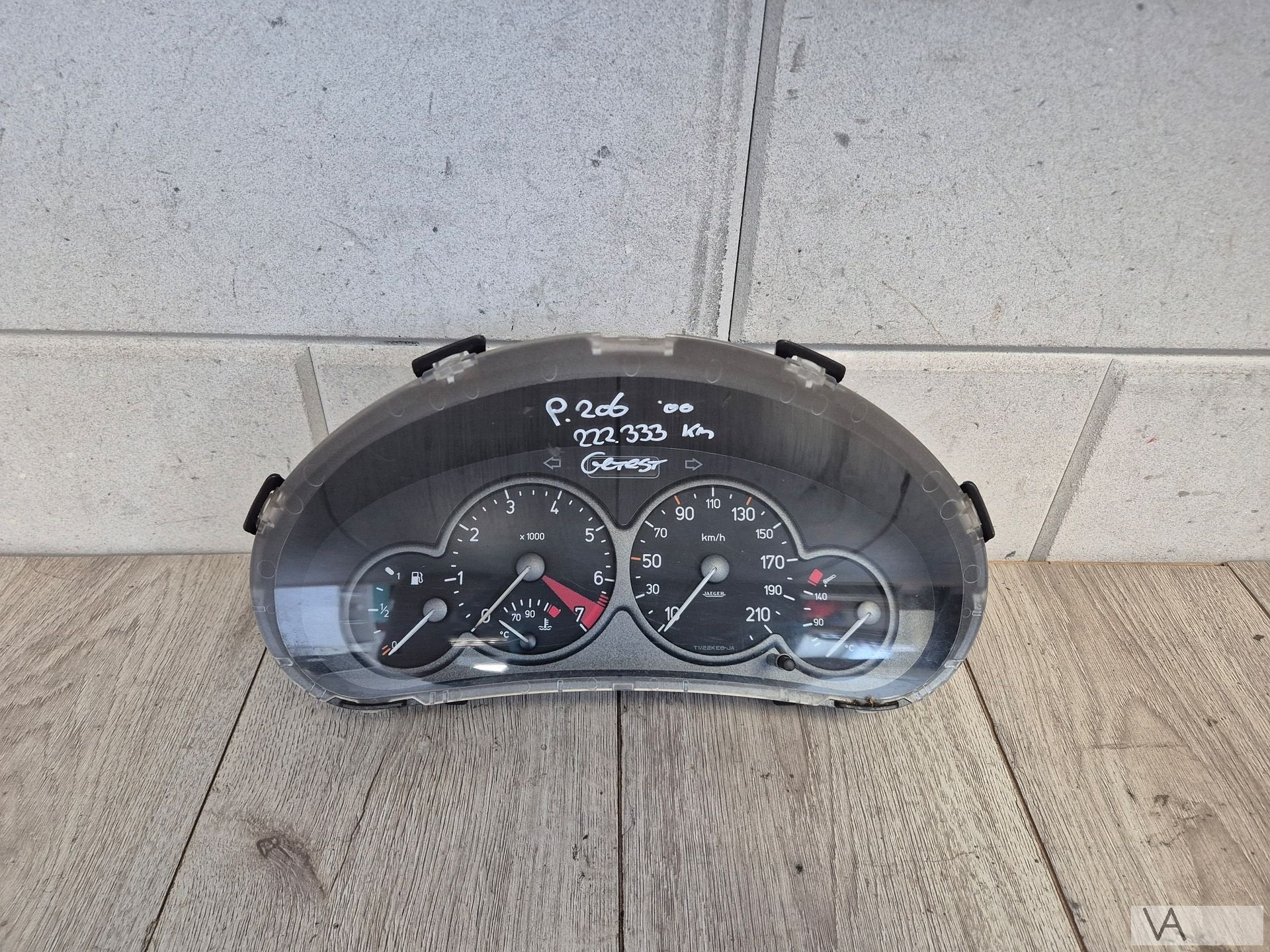 Cockpit teller van Peugeot 206 1999 - 2002 9643402280 GETEST, Auto-onderdelen, Gebruikt, -, -, Ophalen of Verzenden