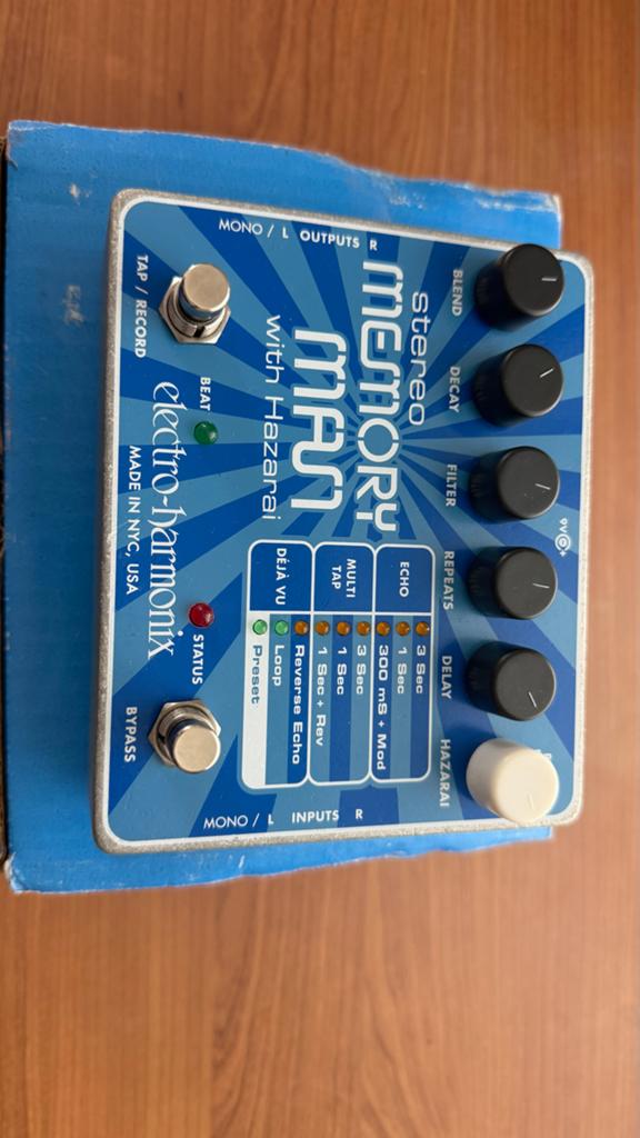 Electro-Harmonix Stereo Memory Man with Hazarai, Muziek en Instrumenten, Effecten, Ophalen of Verzenden, Zo goed als nieuw, Delay of Echo