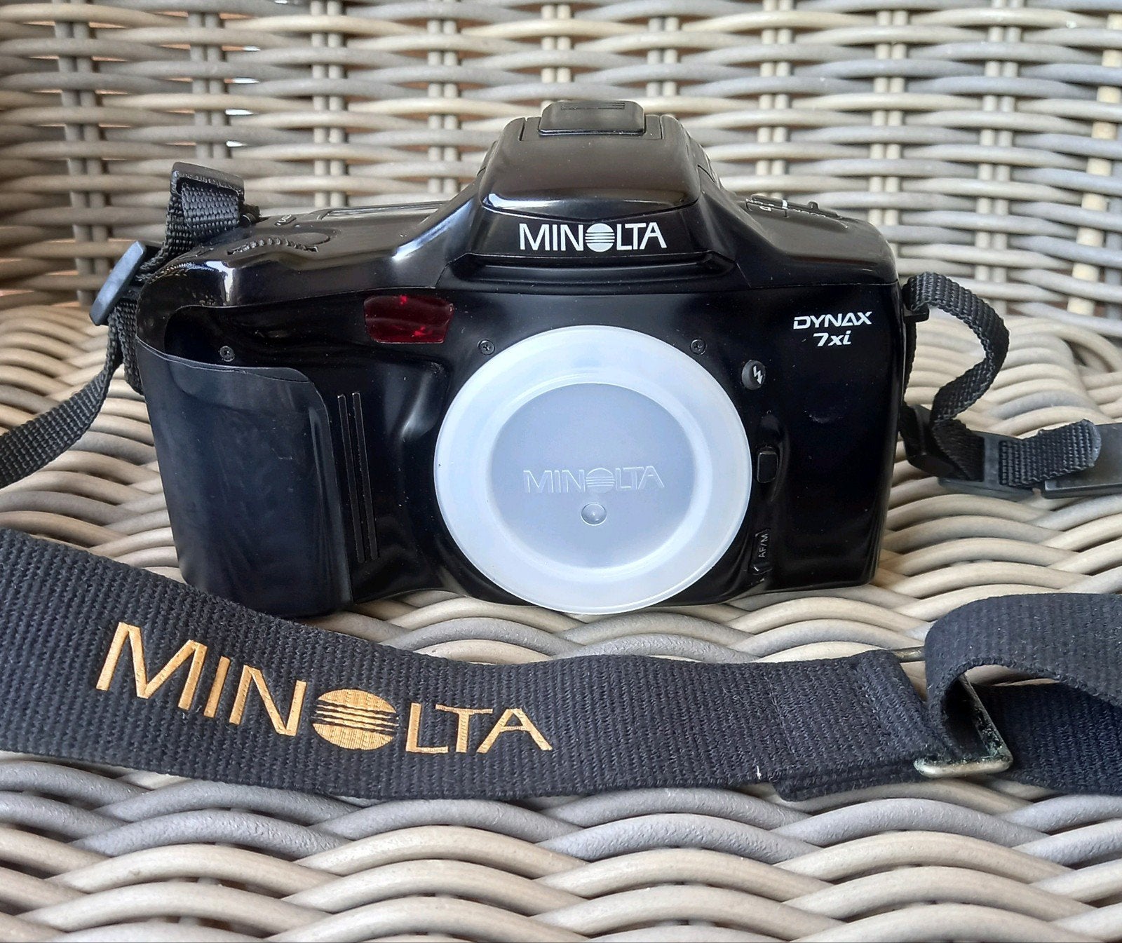 Minolta Dynax 7xi analoge spiegelreflex camera, Ophalen of Verzenden, Zo goed als nieuw, Spiegelreflex, Minolta