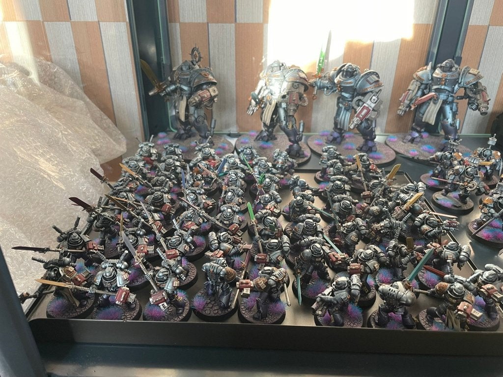 Warhammer 40 - painted Greyknights army 3800 points, Ophalen, Figuurtje(s), Warhammer, Zo goed als nieuw
