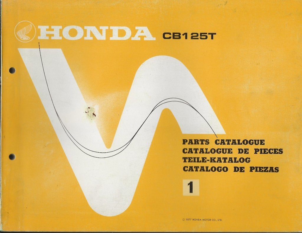 Honda CB125 T CB125 T2 CB125 Ta CB 125 Tb parts list, Motoren, Verzenden, Honda