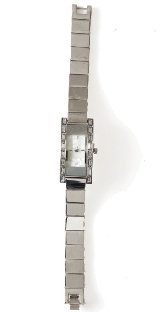 Nieuw elegant zilverkleurig dameshorloge met strass – lbvyr, Sieraden, Tassen en Uiterlijk, Overige merken, Overige materialen