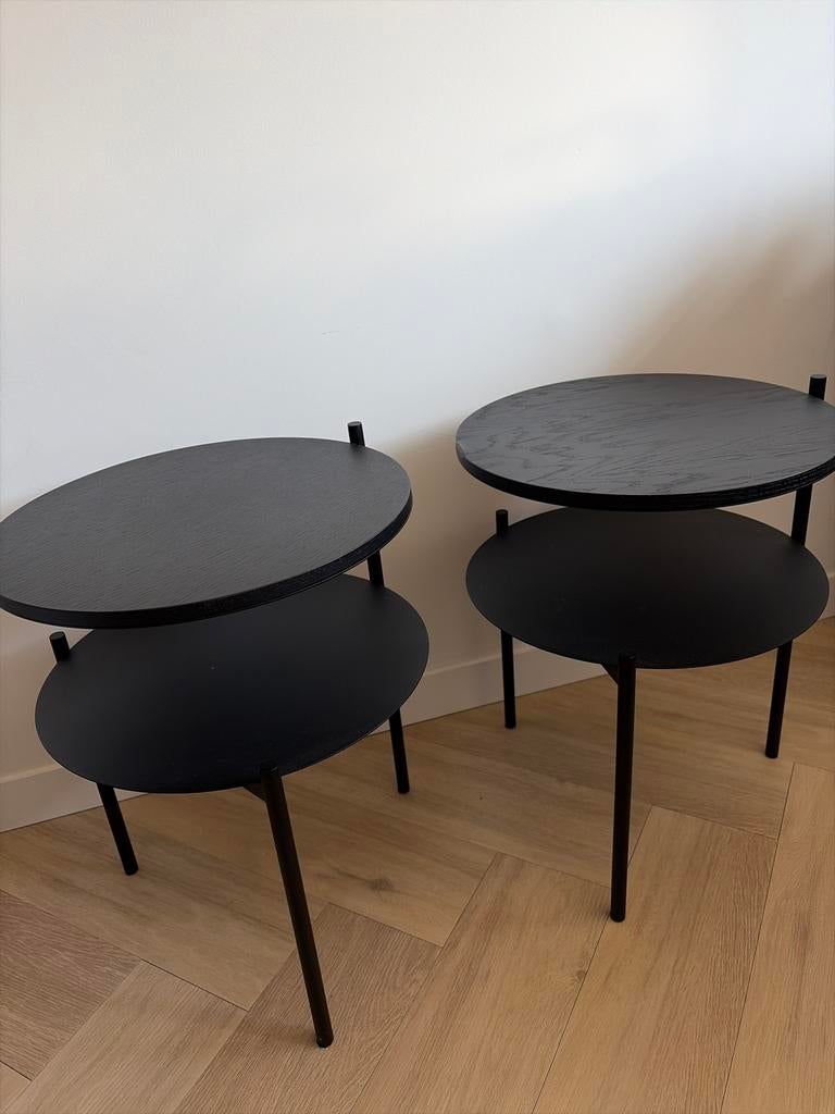 Set van 2 Noo.ma nachtkastjes - Zo goed als nieuw, Minder dan 55 cm, Rond, Zo goed als nieuw, Ophalen