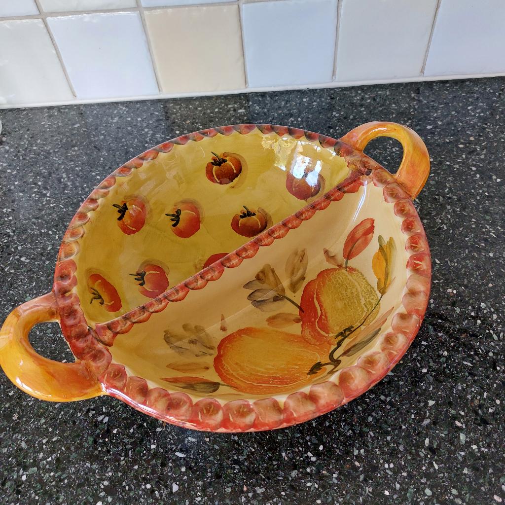 Italica Ars keramieken fruitschaal, Keramiek, Ophalen of Verzenden, Overige stijlen, Schaal of Schalen