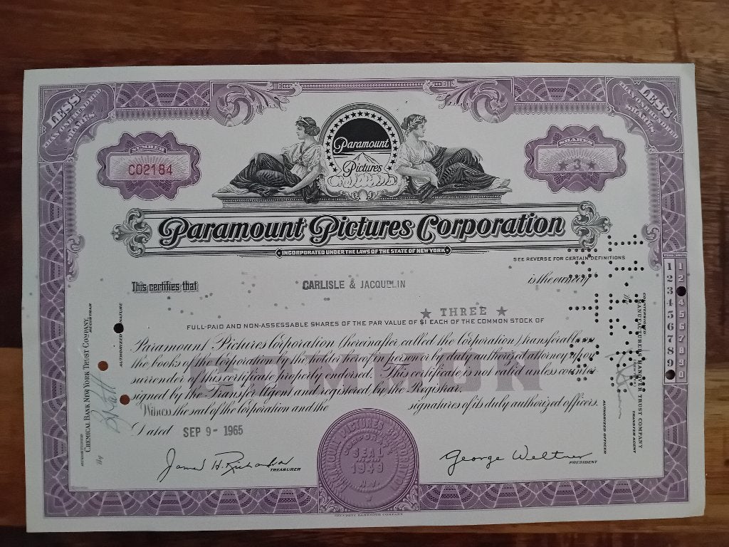 Paramount Pictures - 1965, Ophalen of Verzenden, Gebruikt, Overige typen